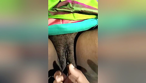 Mature teen stepsister showing her hairy pussy to stepbrother