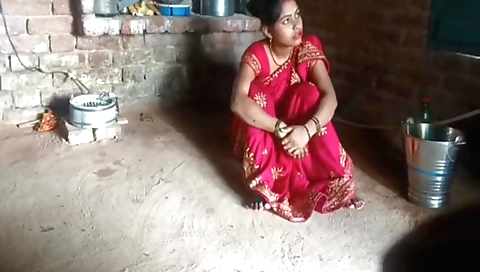 Indian teen with a small body is playing with a big penis