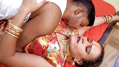 Indian hottie in tight bikini gets anal and facial
