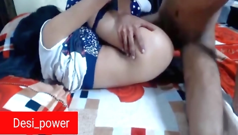 Desi power gets banged in her underwear on the webcam