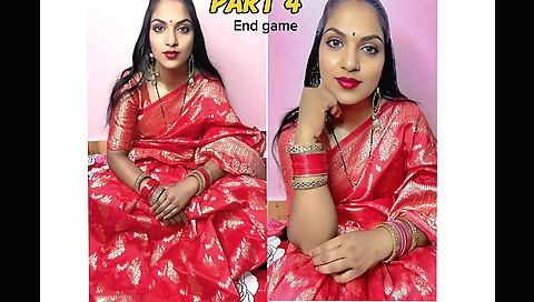 Indian brunette curls her pussy after riding a big cock
