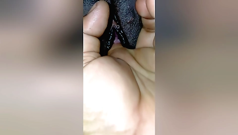 Desi teen 18+ gets on her knees and fingers in her pussy