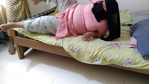 Indian teacher & student masturbating to each other on web cam