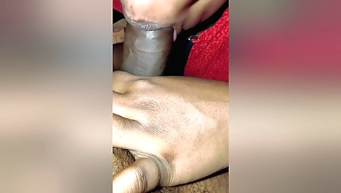 Indian Tamil Wife Sucks Her Friend Cock To Cool Him Up