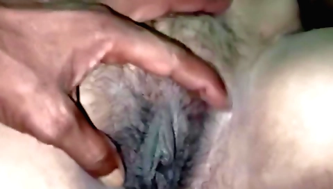 Indian wife with hairy pussy gets her stepdad's dick in her