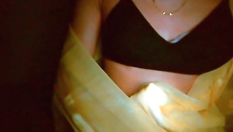 Indian teen 18+ in a sexy outfit video on a laptop