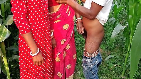 Amateur indian step auntie fucked in outdoor video