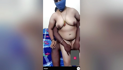Indian webcam sex video with a beautiful big tittied babe