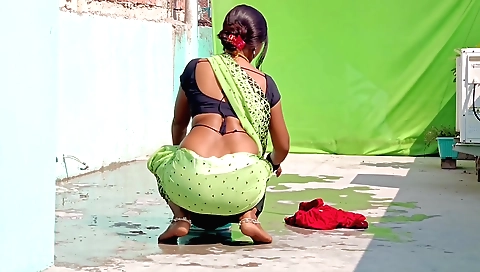 Indian brunette fucking with her hot aunt and hubby