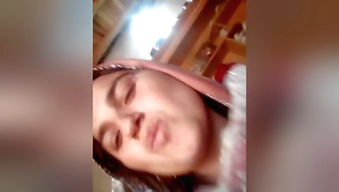 Brunette girl with big tits loves to lick and lick