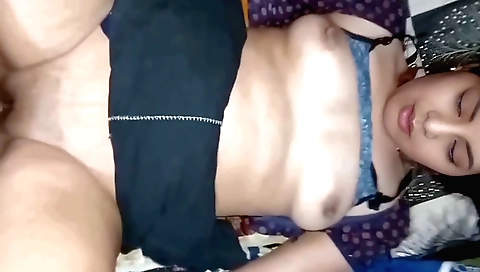 Indian brunette gets wet with her stepbrother and gets fucked