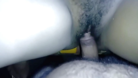 Indian babe with big boobs gives a blowjob and does it with a toy