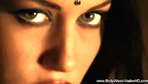 Indian brunette solo female enjoys herself in her room