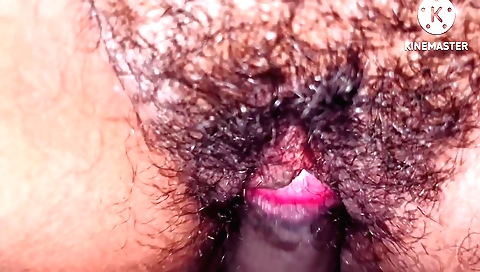 Indian girl with hairy pussy does it for her stepbrother
