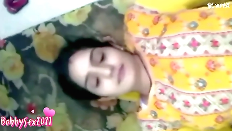 Indian hairy girl with hairy pussy fucked in village
