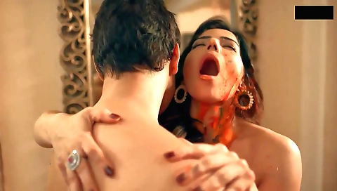 Busty indian milf enjoys a luxurious lingerie scene