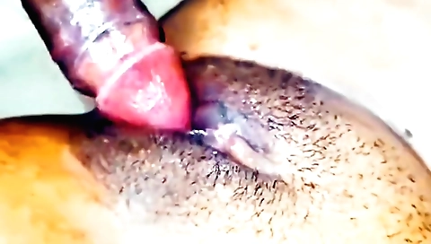 Indian teen with hairy pussy fucks and gets creampied