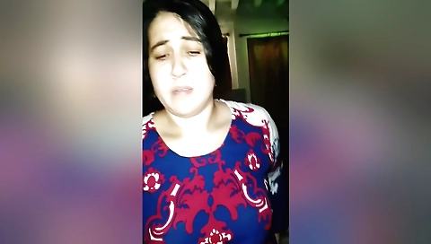 Indian milf with huge tits and a round ass riding a dick