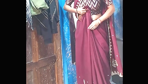 Amateur solo video with my hot wife in her sexy blouse