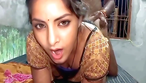 Indian brunette stepsister invites her stepbrother for a threesome