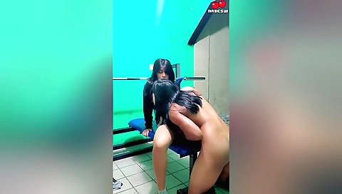 Indian brunette girl with big boobs making homemade video