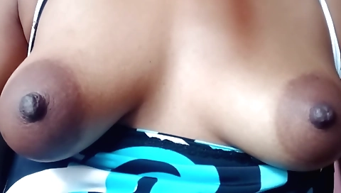Brunette shows her body to the web camera in sexy style