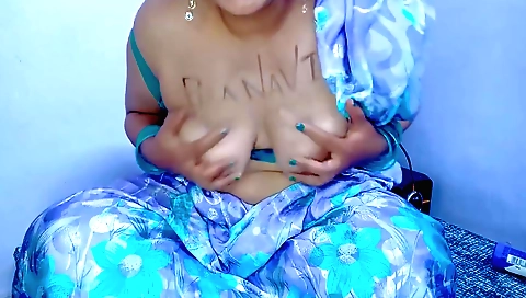 Small titted solo blonde beauty with large tits 18+