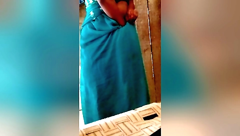 Beautiful indian girl in bikini is making a homemade porn