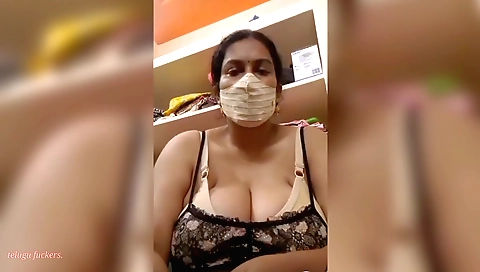 Indian stepbrother fucks her and shows off her big tits