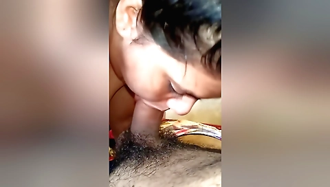 Indian brunette with big ass is making out in her room