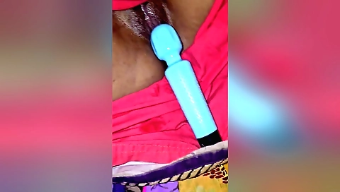 Indian girl sucks dildo in doggystyle in amateur porn video