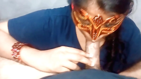 Indian bhabhi is sucking on his big cock and getting it licked