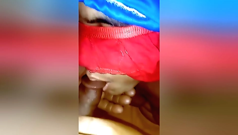 Playing with his big dick in her hot indian porn clip
