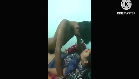 Hot amateur brunette fucks on a webcam on her back