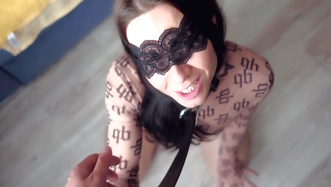 Busty brunette with a big booty is going to cum on my face