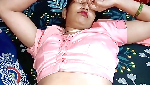 Brunette girl with small tits and pink nipples is sucking