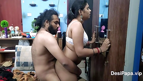 chubby indian wife is fucking with her husbands big cock