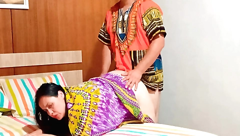 Indian brunette gets cleaned for the sake of cleaning