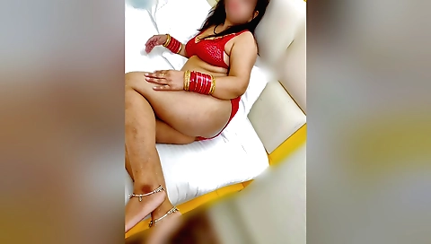 Chubby girl wears black dress in a camera pov scene