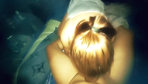Step-sister is on my face and I'm trying to fuck her mouth