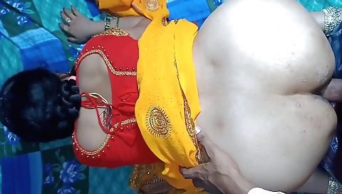 Indian teen stepsister tied to stepbrother in a gift-giving scene