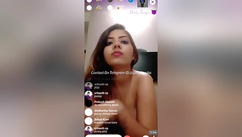 Stunning brunette naked amateur video showing pussy licking