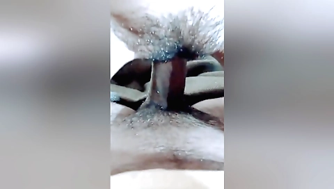 Indian bhabhi with hairy pussy getting fucked in pov
