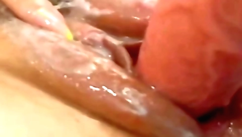 Indian teen with a tight pussy gets a dildo in her pussy
