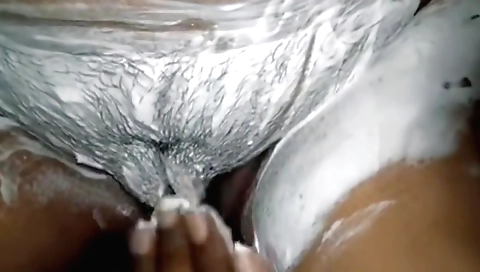 Indian teacher enjoys her hairy pussy in the classroom