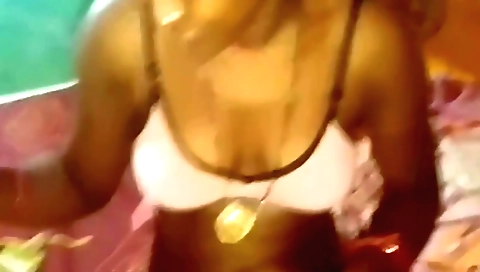 Busty amateur with hairy ass is making a solo video
