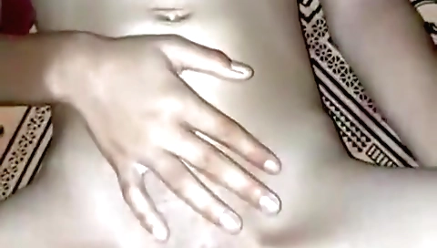 Big tits brunette and her horny man share a huge cock