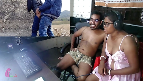Indian babe making a porn review for amateur stars