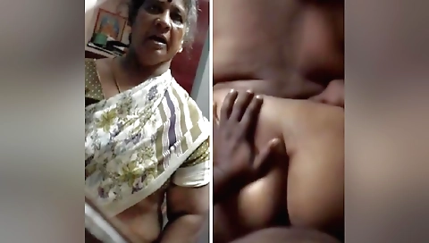 Sexy Indian granny with a big butt and tight pussy on video