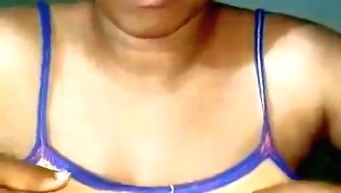 Big tits brunette video shows her enjoying alone webcam